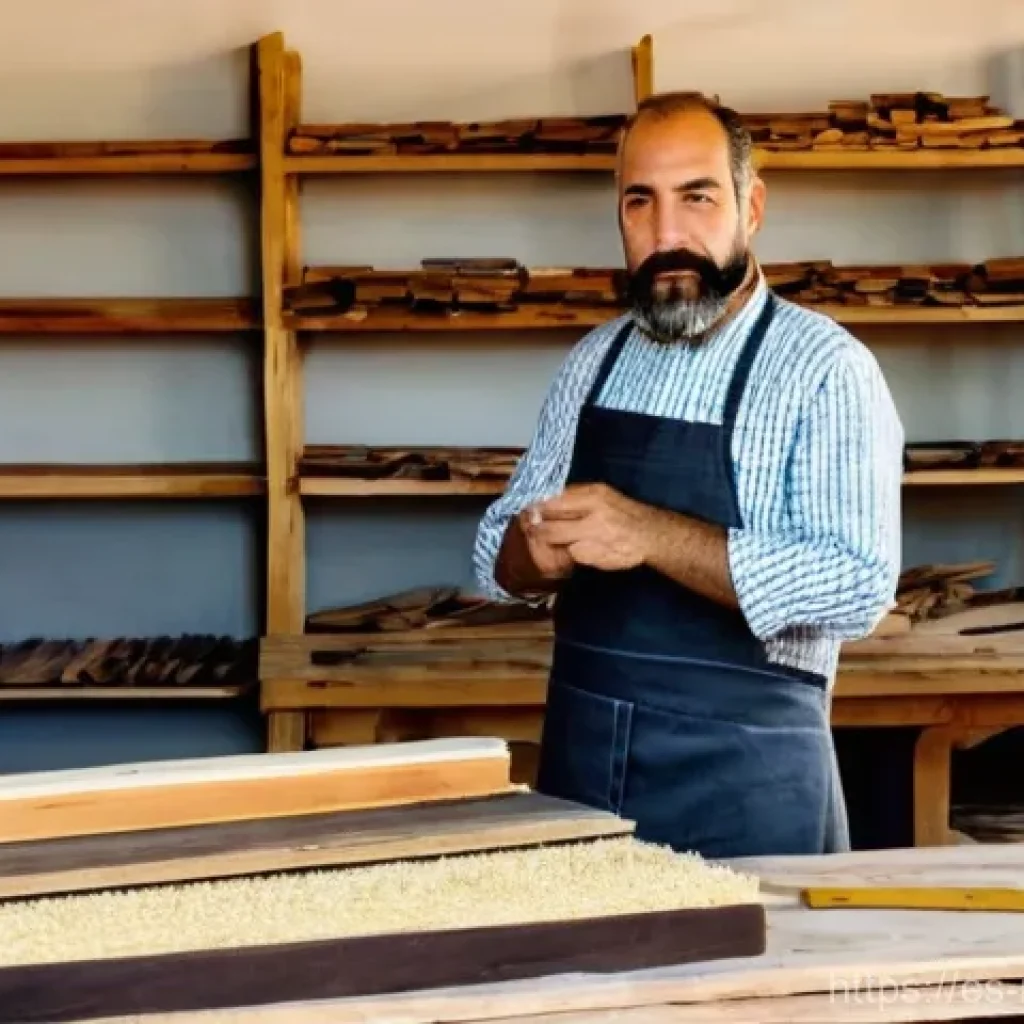 지역개발 업계에서의 지속 가능한 개발 - **Prompt 1: Circular Economy in a Spanish Artisan Workshop**
"A sunlit, bustling artisan furnitu...