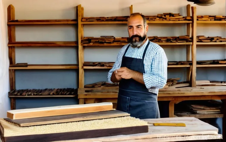 지역개발 업계에서의 지속 가능한 개발 - **Prompt 1: Circular Economy in a Spanish Artisan Workshop**
"A sunlit, bustling artisan furnitu...