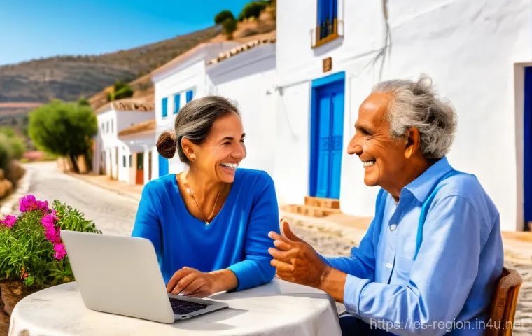 지역개발 이론 정리 및 해설 - Image Prompt 1: Rural Digital Empowerment in an Andalusian Village**