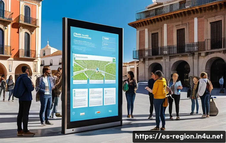 지역개발 실습에서 활용 가능한 도구 - **Digital Citizen Participation in a Spanish Plaza:**
A vibrant, diverse group of Spanish citize...